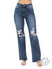 Jolene High Waist Distressed Straight by Judy Blue