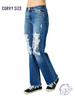 Curvy Phyllis Mid Rise Dad Jean by Judy Blue