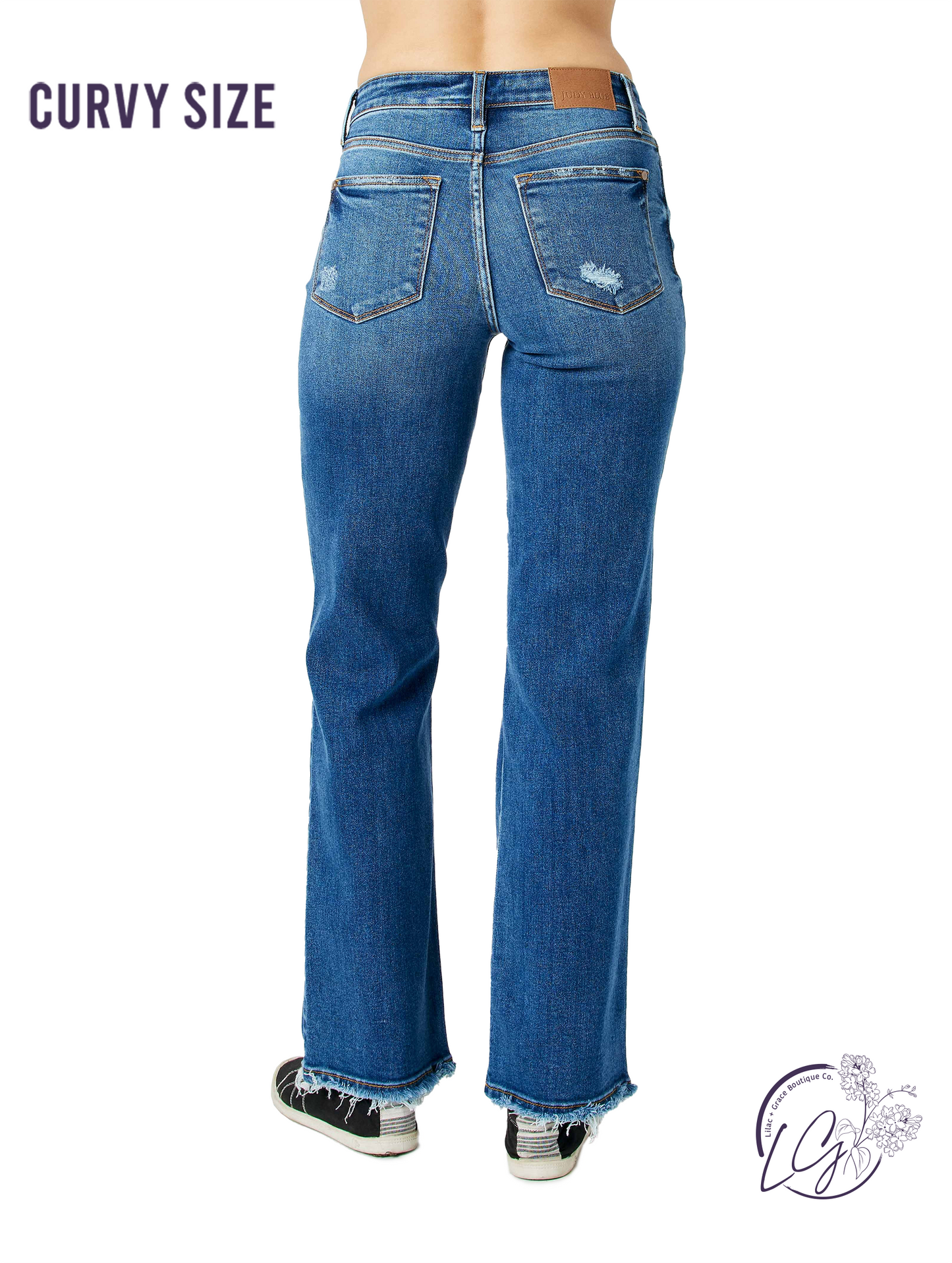 Curvy Phyllis Mid Rise Dad Jean by Judy Blue