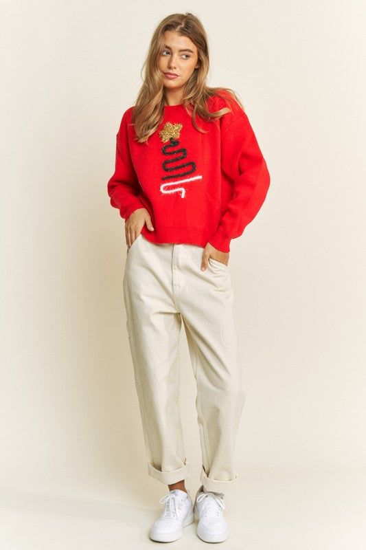 Curvy Tinsel & Twirls Knit