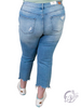 Curvy Dawson Mid-Rise Crop Straight Leg Jean By Judy Blue