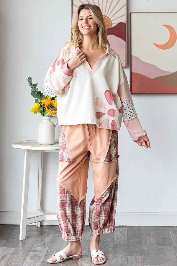 Blue Skies Patchwork Pullover ☁️