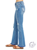 Daisey Mid Rise Distressed Bootcut by Judy Blue