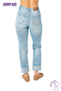 Curvy Liberty Mid-Rise Cuffed Boyfriend Jean by Judy Blue