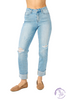 Liberty Mid-Rise Cuffed Boyfriend Jean by Judy Blue