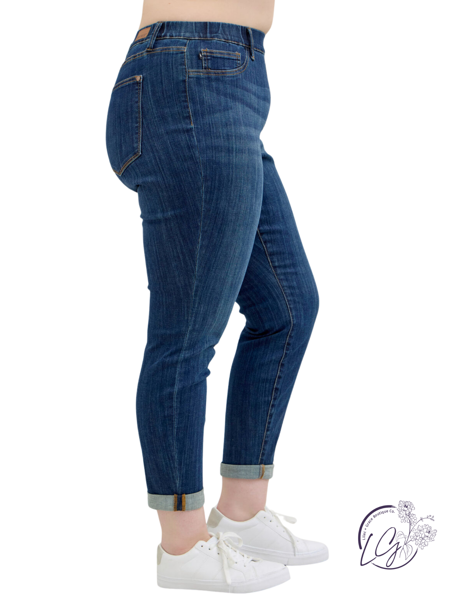 Curvy Naomi High Waist Pull On Jeans  By Judy Blue