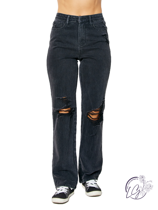 Danny High Waisted 90's Straight Leg Jean By Judy Blue