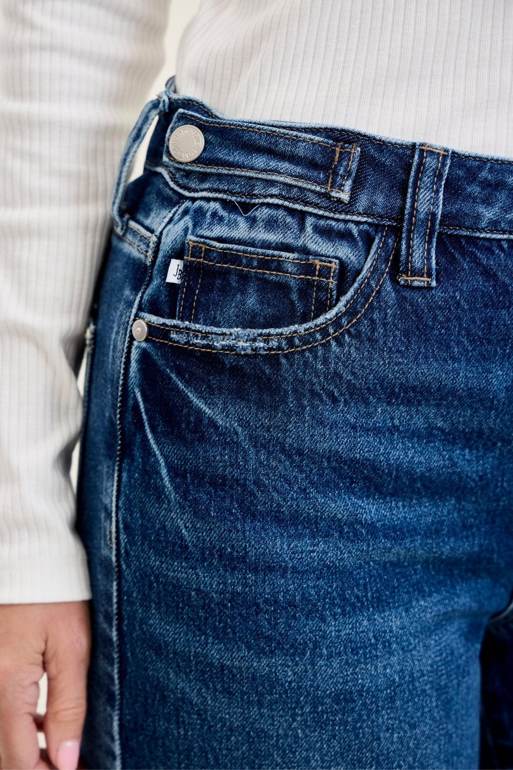 Zayla High Waist Distressed Straight Leg by Judy Blue