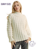 Curvy Quiet Corners Mock Neck Sweater