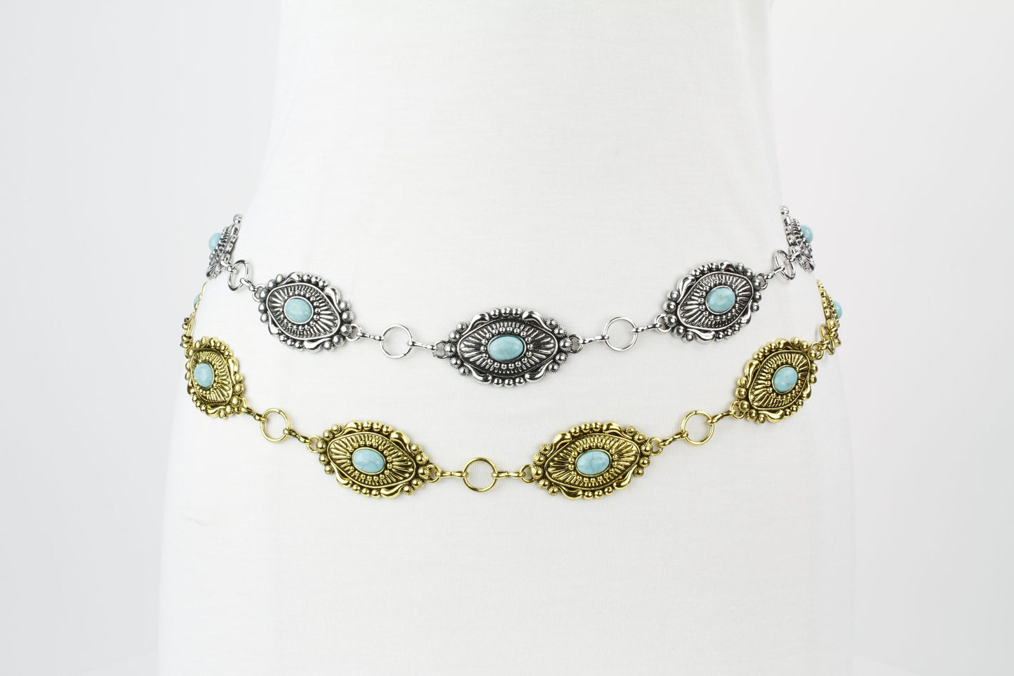 Desert Bloom Concho Chain Belt
