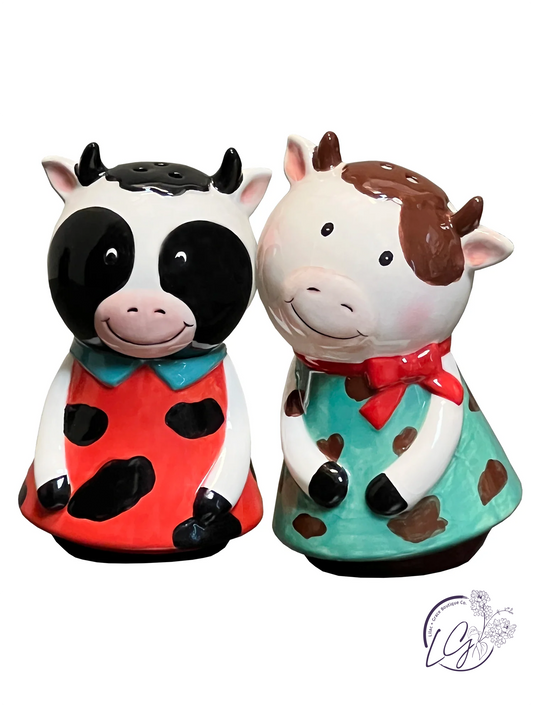 Udderly Cute Cows Salt & Pepper Set