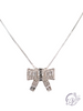 Rhinestone Bow Necklace