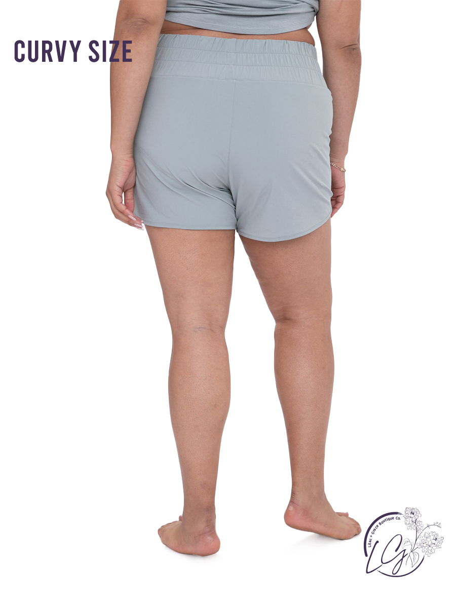 Curvy Move Well High-waist Athleisure Shorts