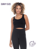 Curvy Ribbed Seamless Cropped Tank Top