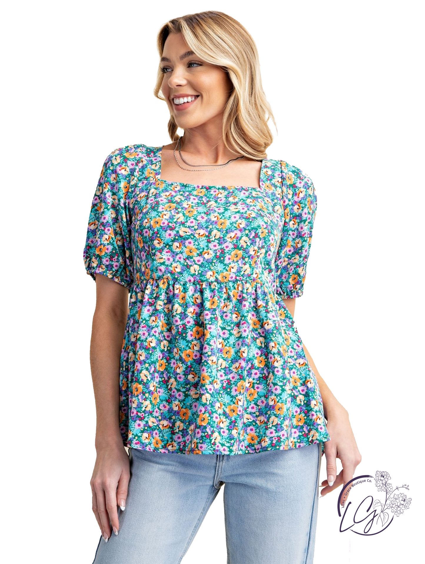 Echoes of Summer Babydoll Top