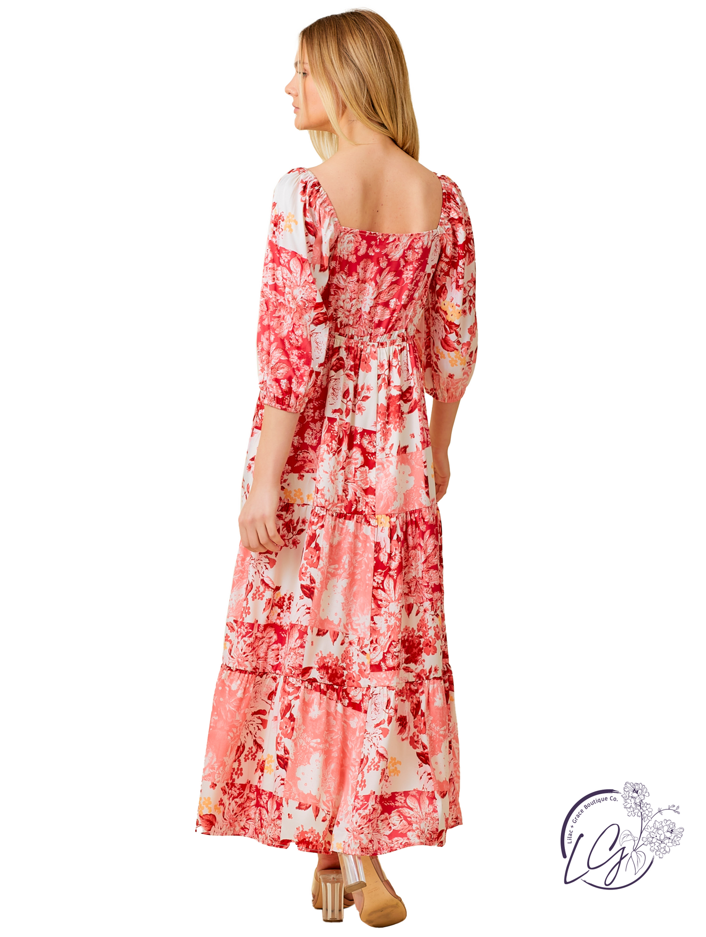 Tangerine Skies Drift Low Dress