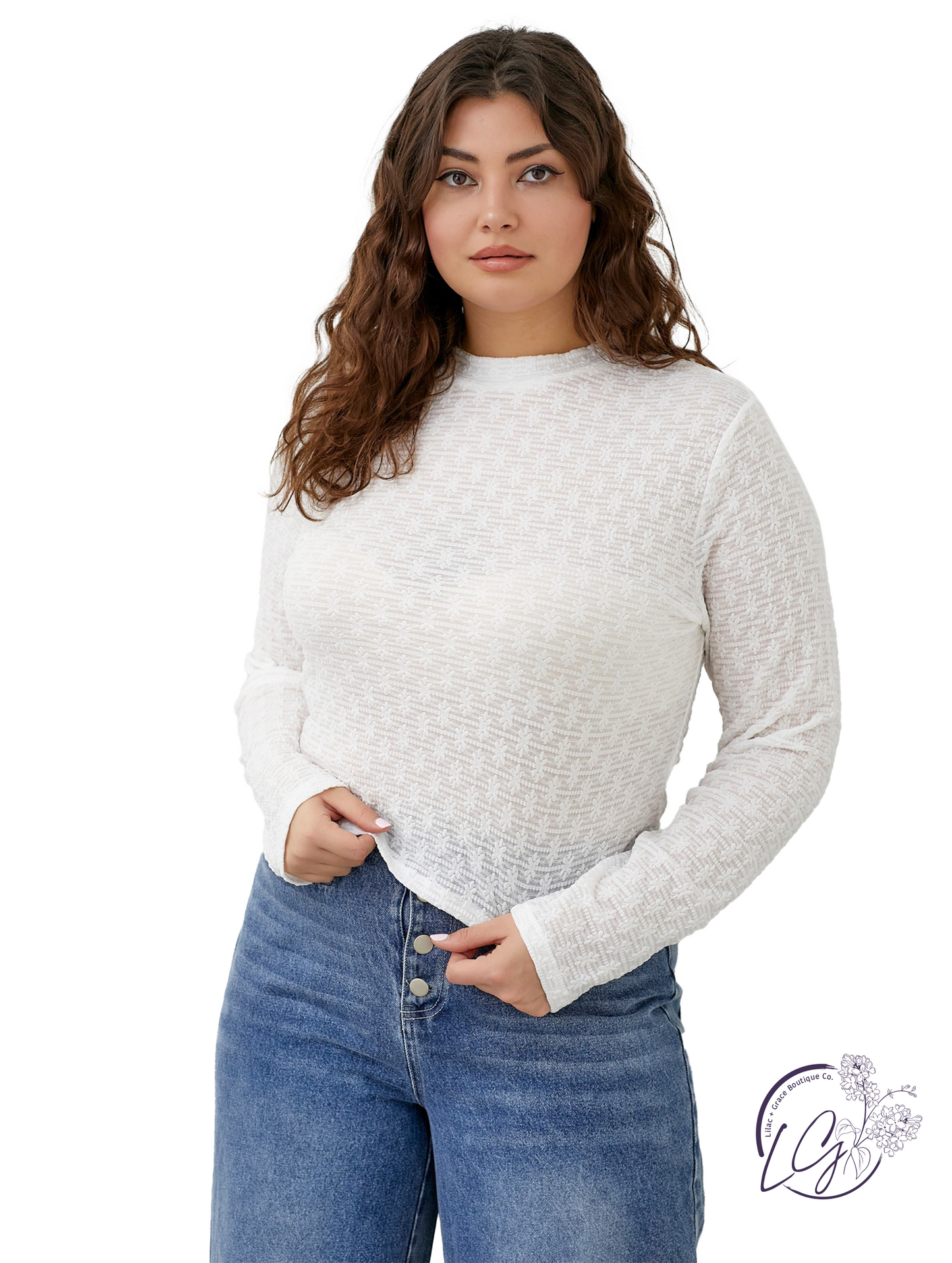 Curvy Quiet Meadow Top