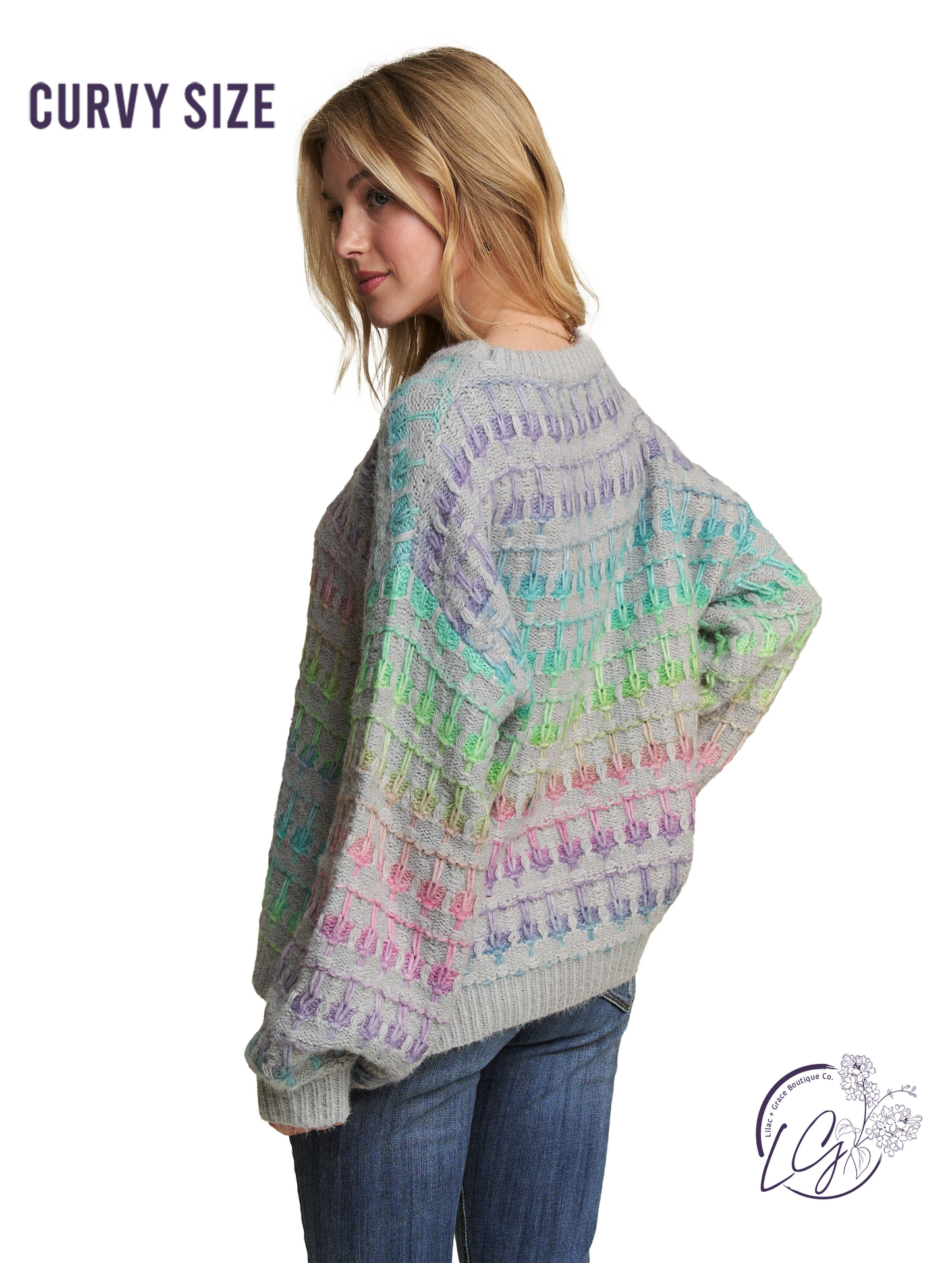 Curvy Colors Of Us Sweater