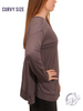 Curvy Classic Grace Boat Neck Top