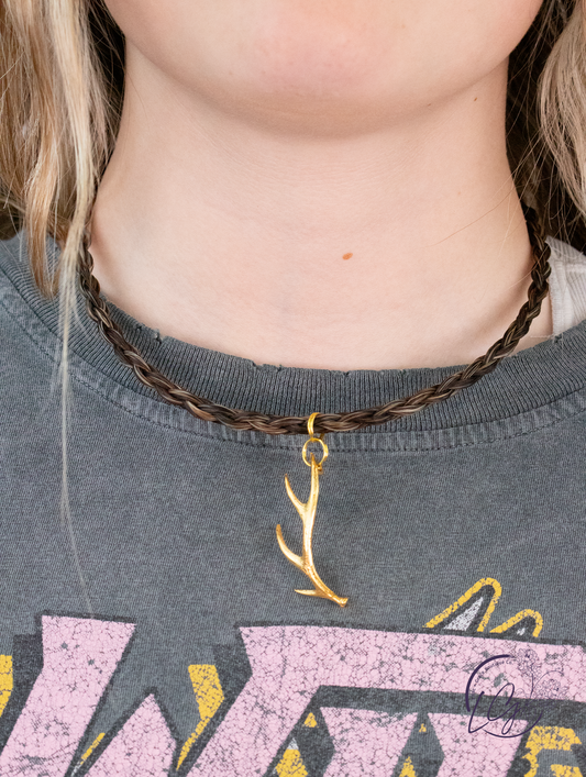 Gold Herd Bull Necklace
