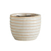 Striped Ceramic Pot