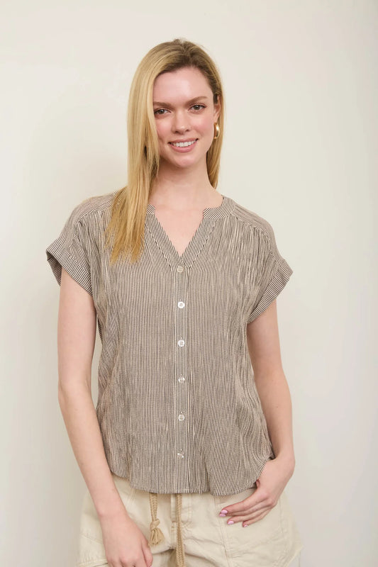 City Stripe Button-Up