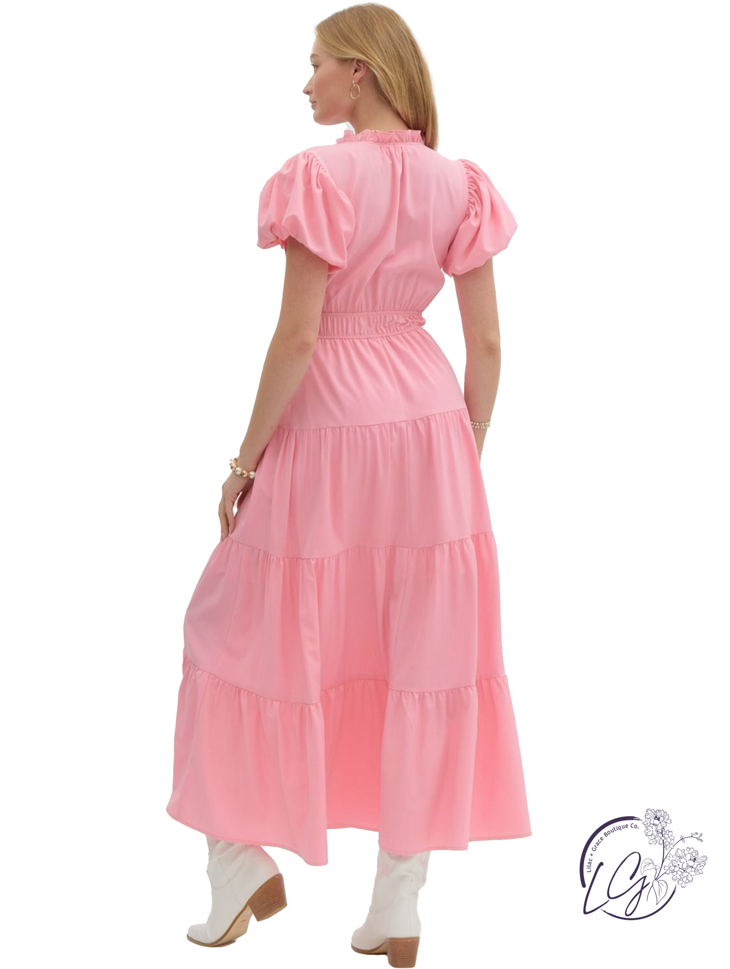 Held In Haze Midi Dress