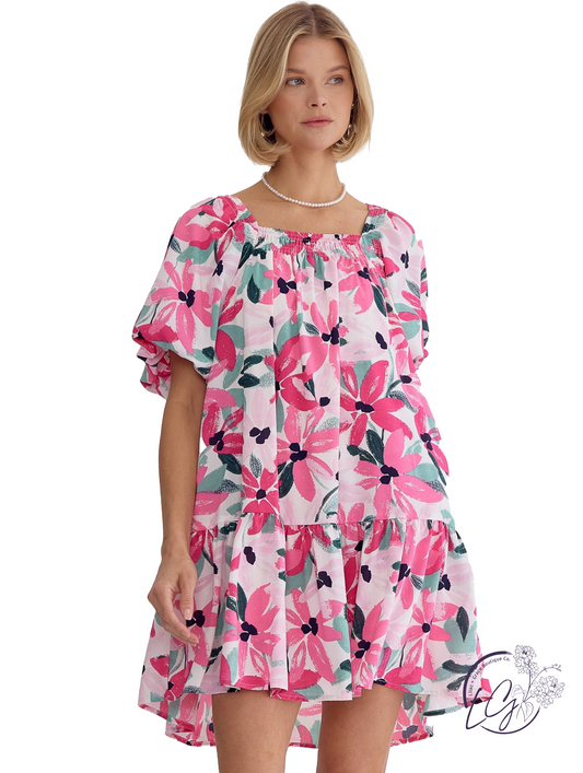 Edges In Green Mini Dress