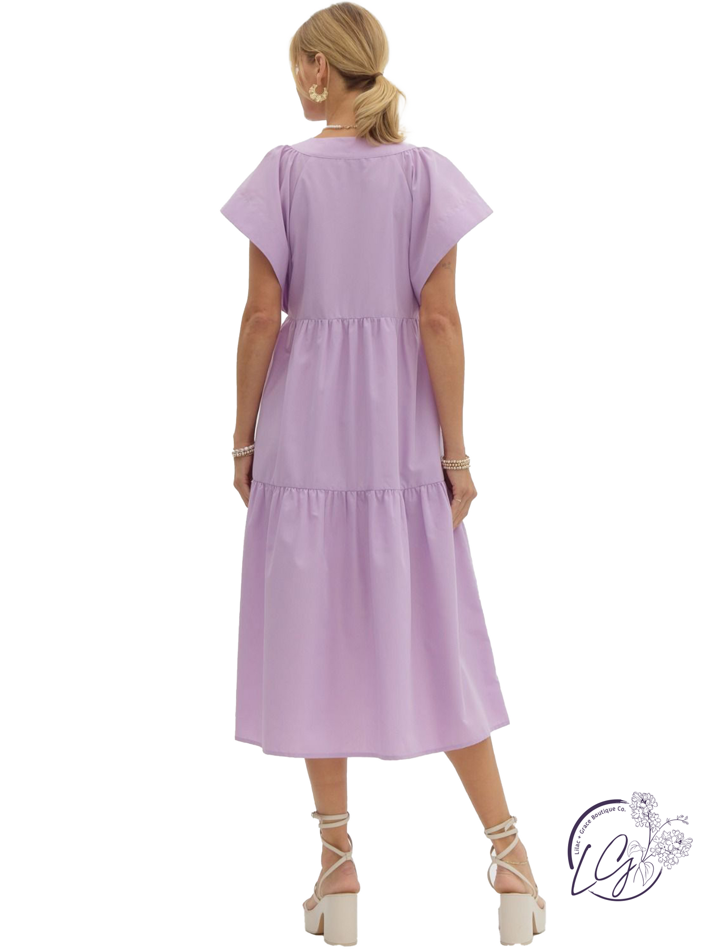 Windswept Midi Dress