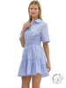 Softline Smocked Waist Mini Dress