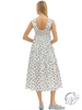 Dotspell Tiered Midi Dress