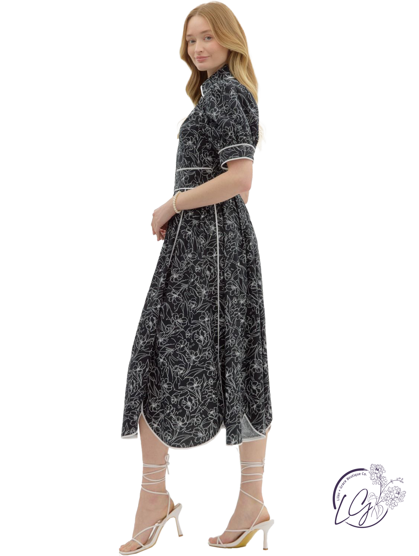 Bare Horizon Midi Dress