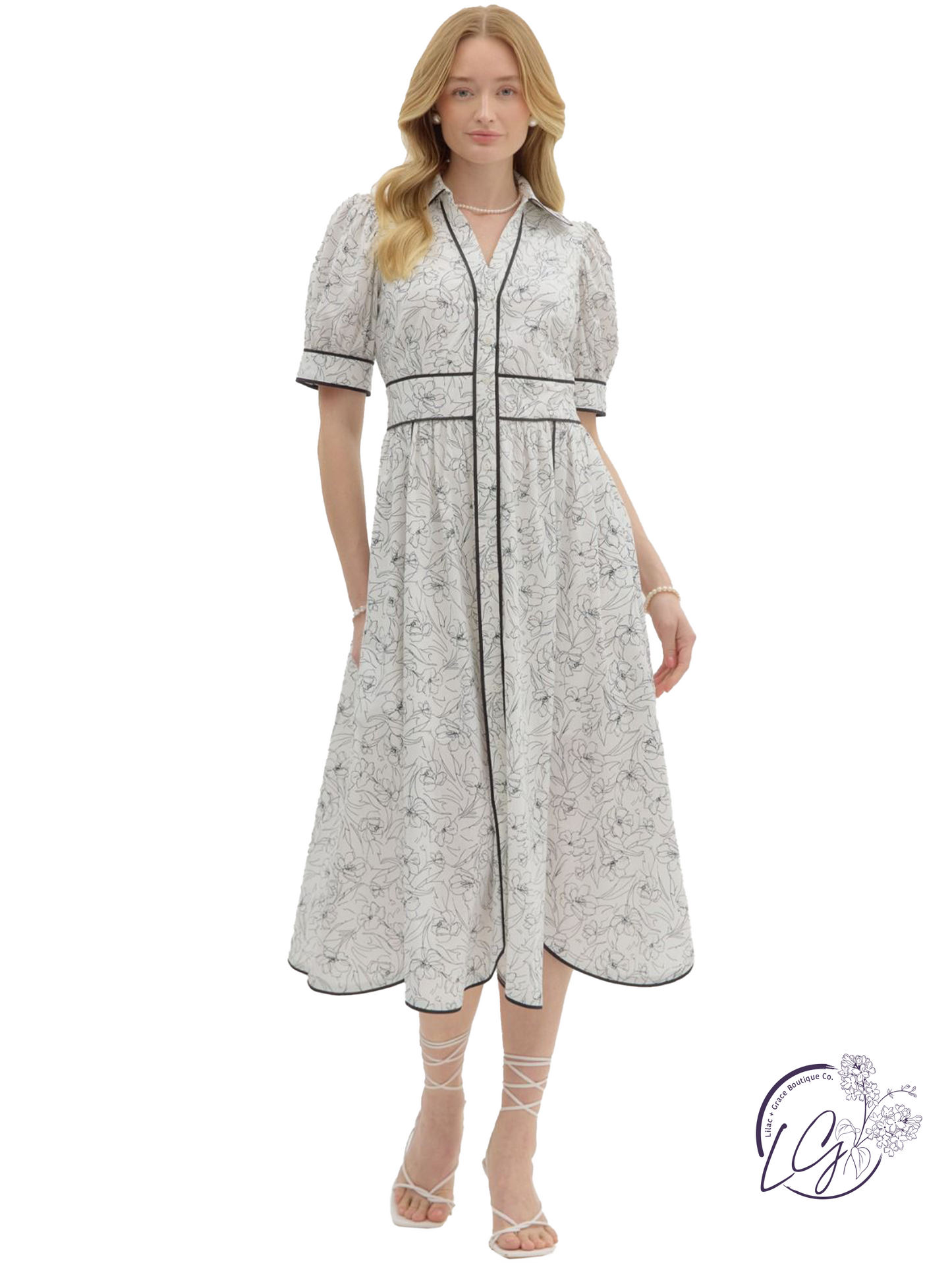 Bare Horizon Midi Dress