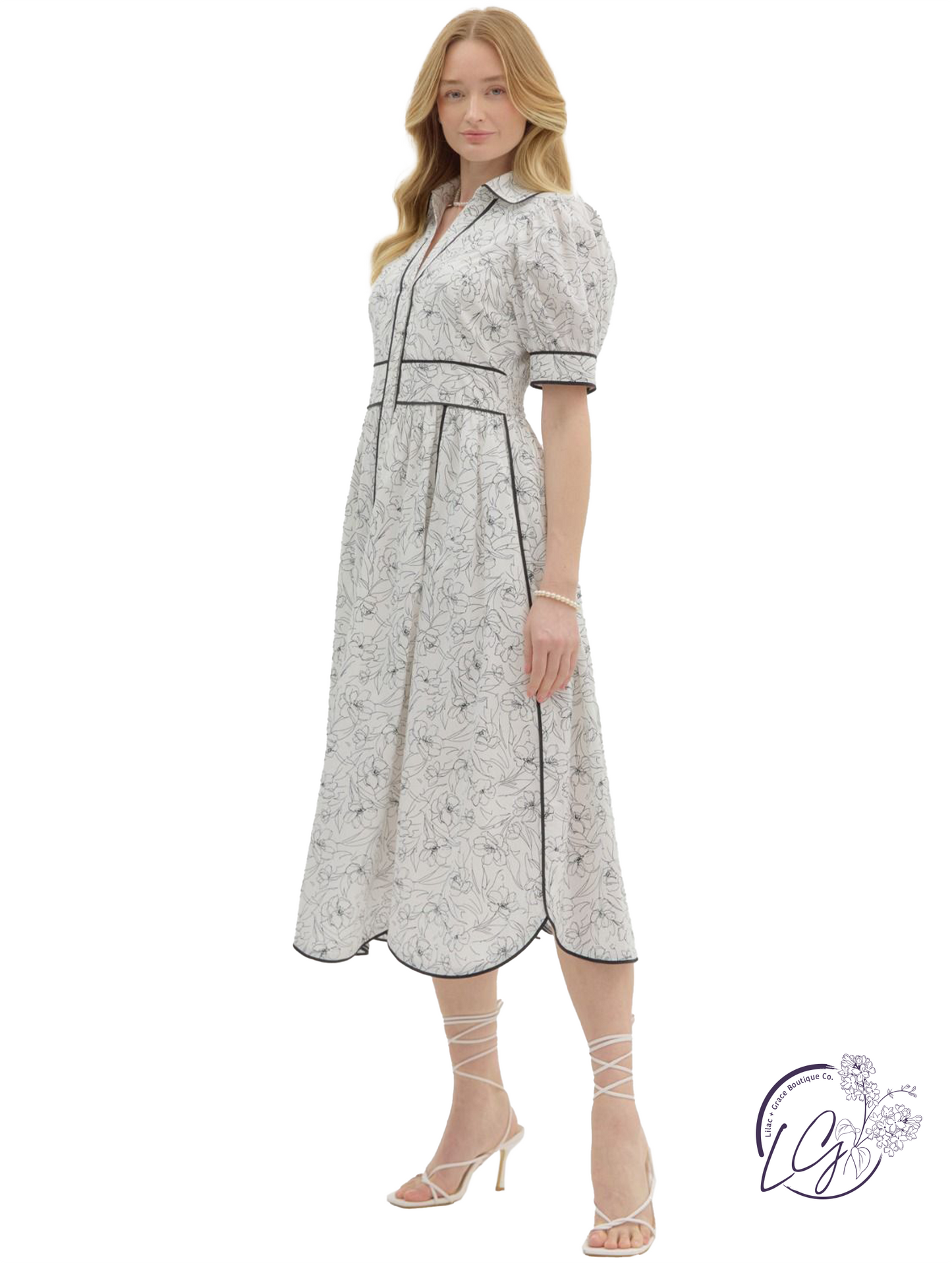 Bare Horizon Midi Dress