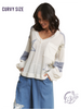 Curvy Turn the Page Knit Top