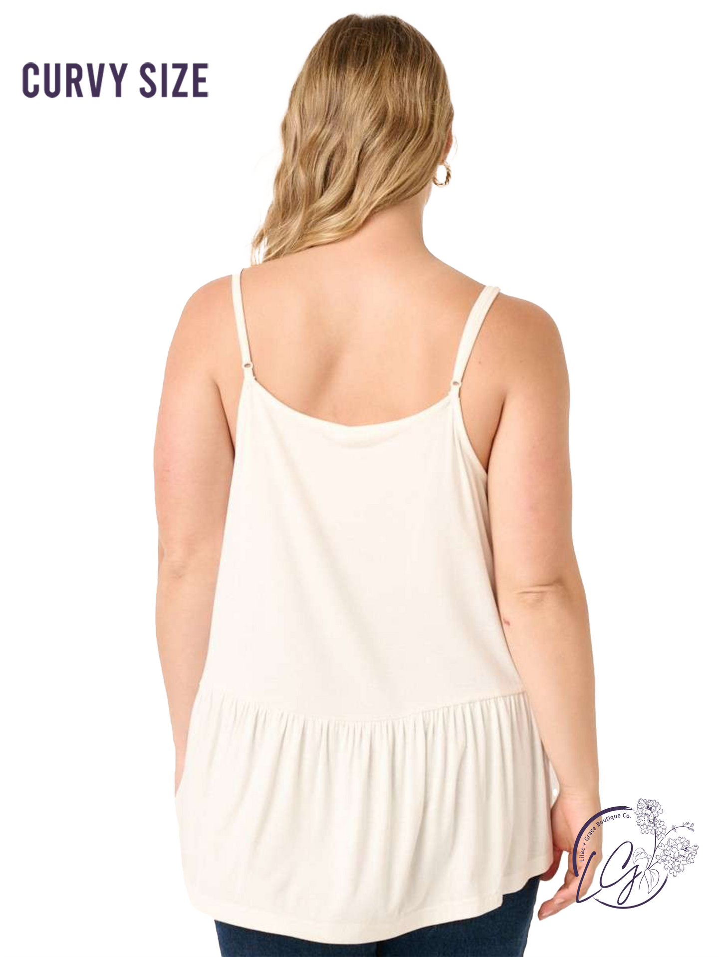 Curvy Time Melts Away Tank Top