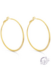 Large Shimmer Lever Back Hoops