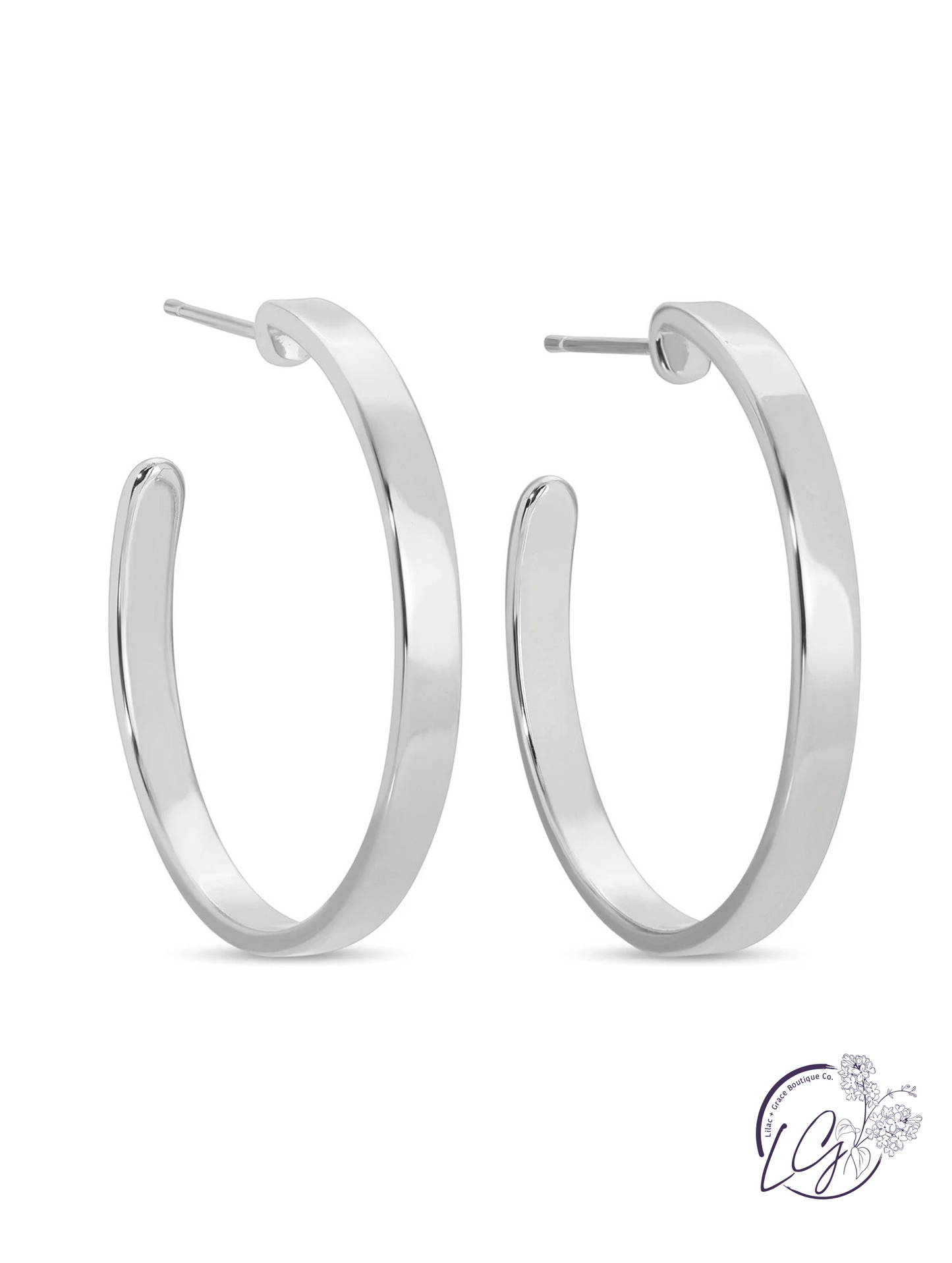 Flat Hoops Earrings