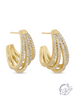 Flirting with Fancy Pave Hoops