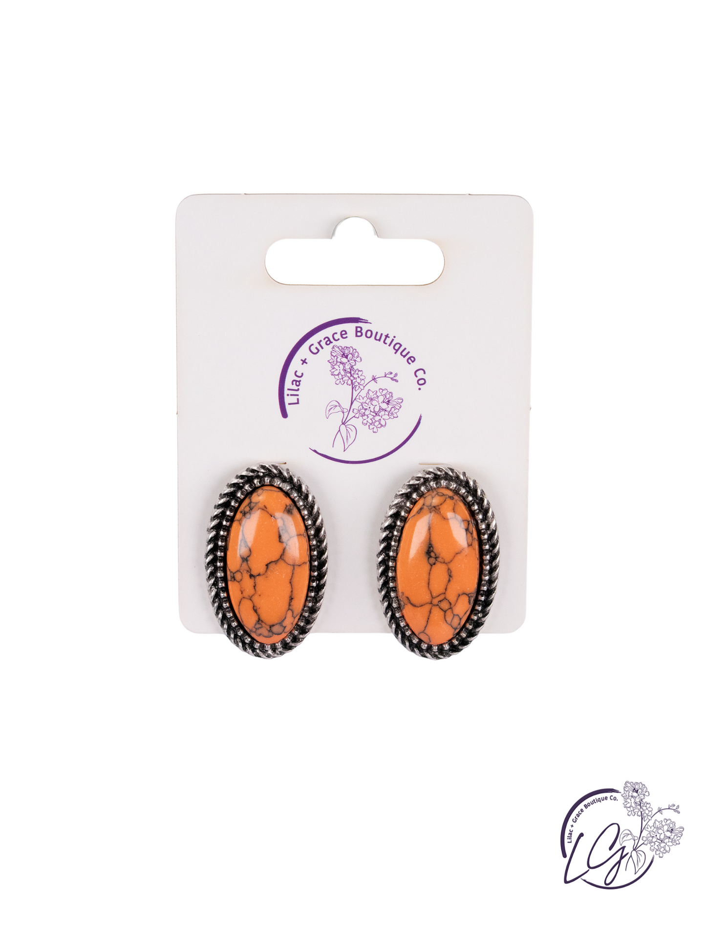 Ridgeview Oval Stud Earrings