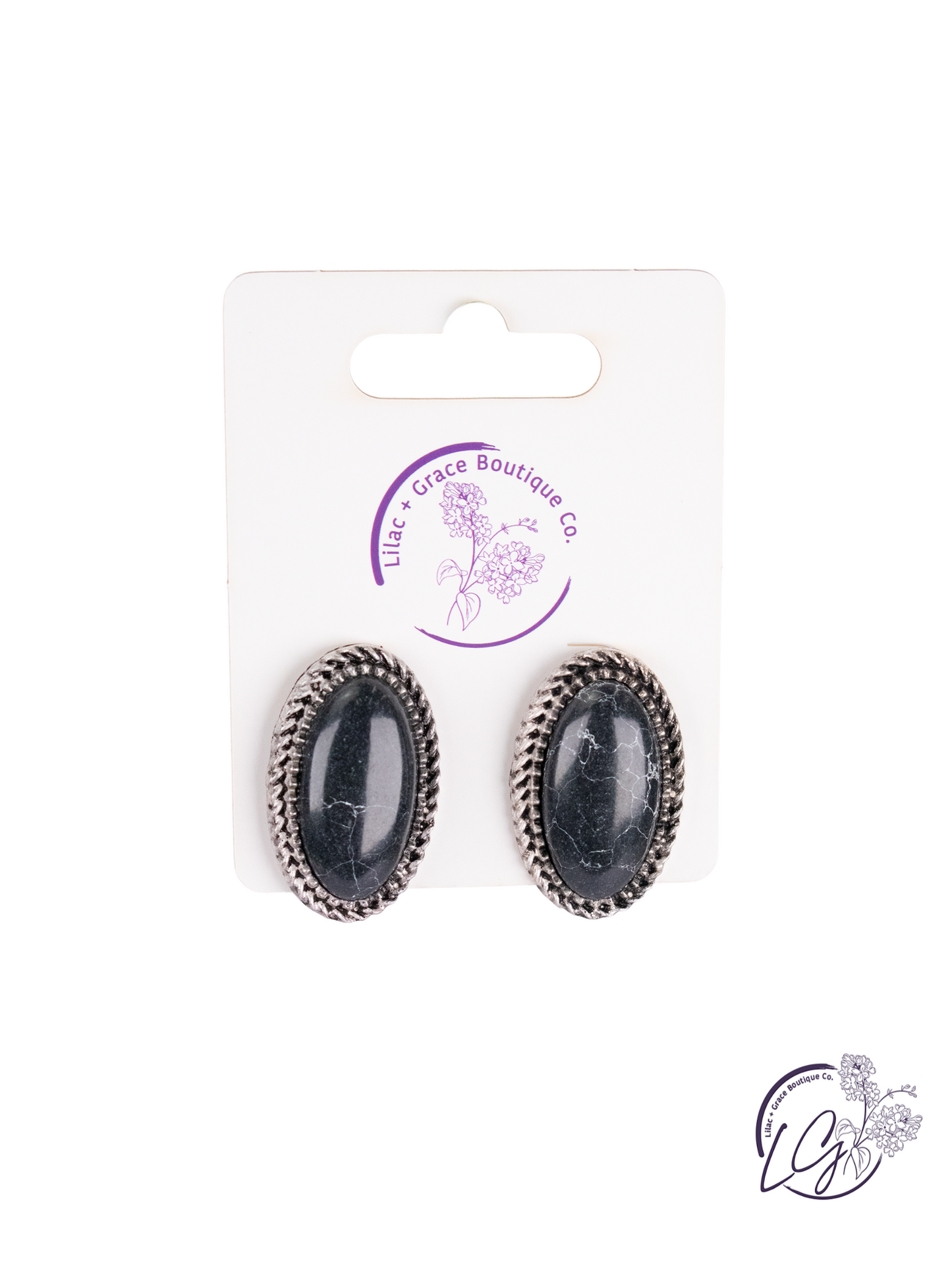 Ridgeview Oval Stud Earrings