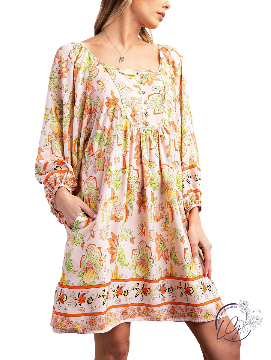 Radiant Edge Babydoll Dress