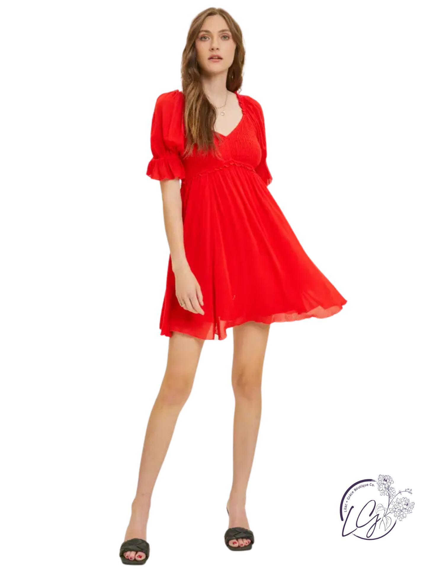 Sweet Breeze Smocked Dress