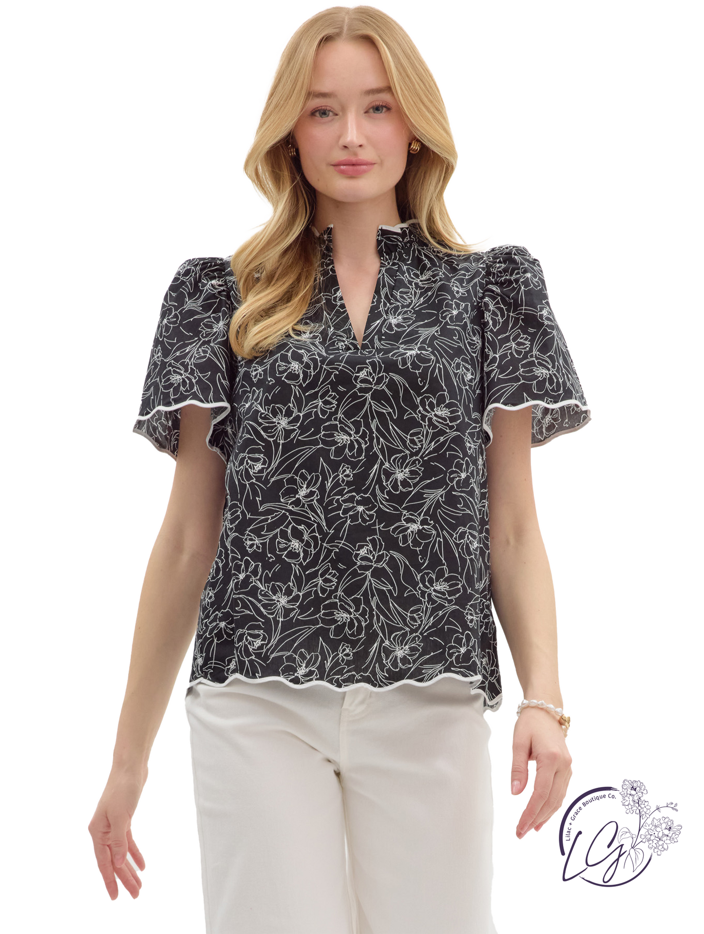 Laced In Air Trim Top