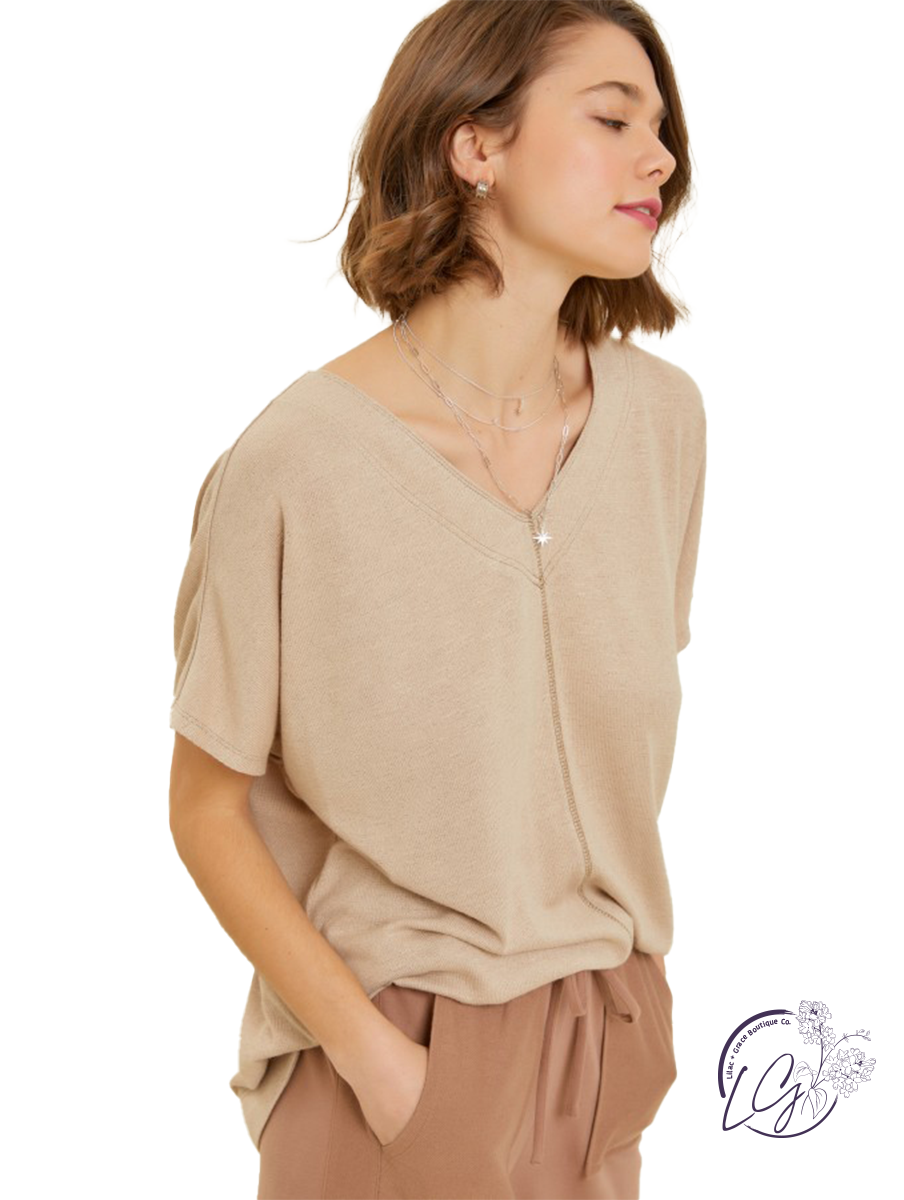 Soft Embrace Dolman Hem Top