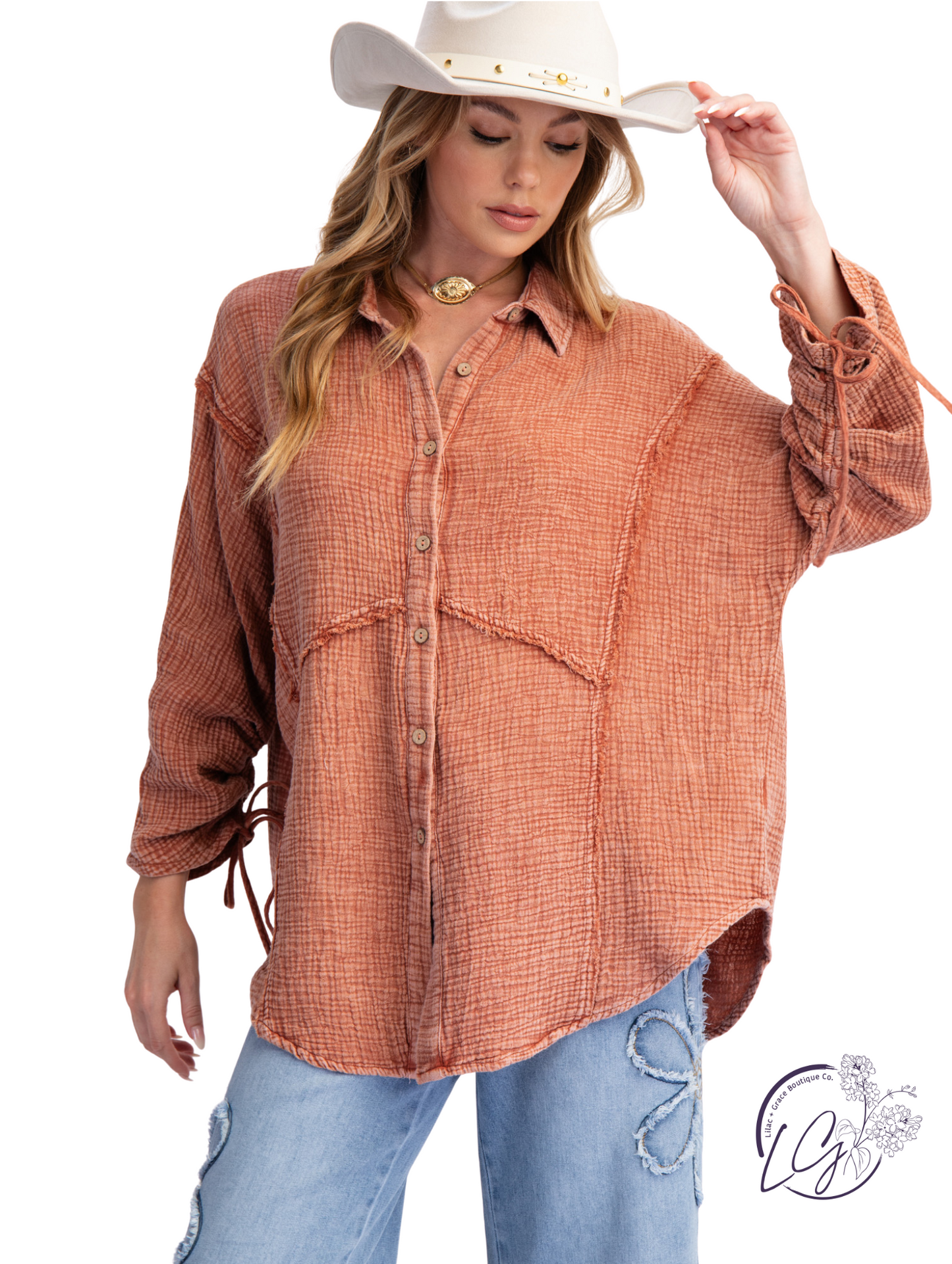 Autumn Glow Button Down
