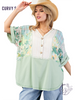 Curvy Dayworn Garden Squares Tunic
