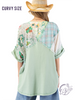 Curvy Dayworn Garden Squares Tunic