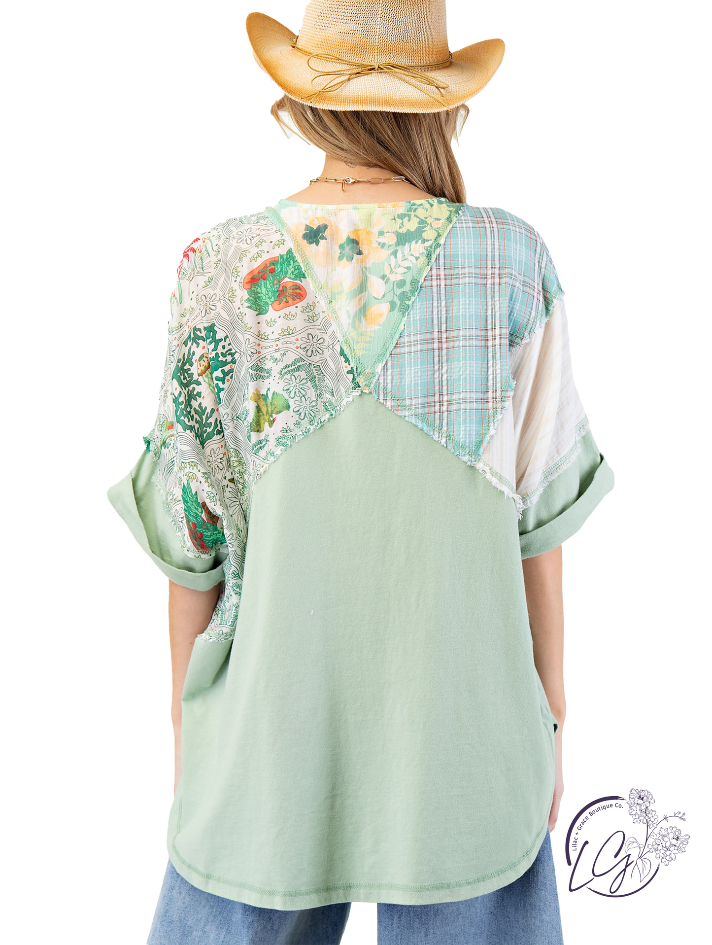 Dayworn Garden Squares Tunic