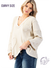 Curvy Rustic Heartbeat Pullover